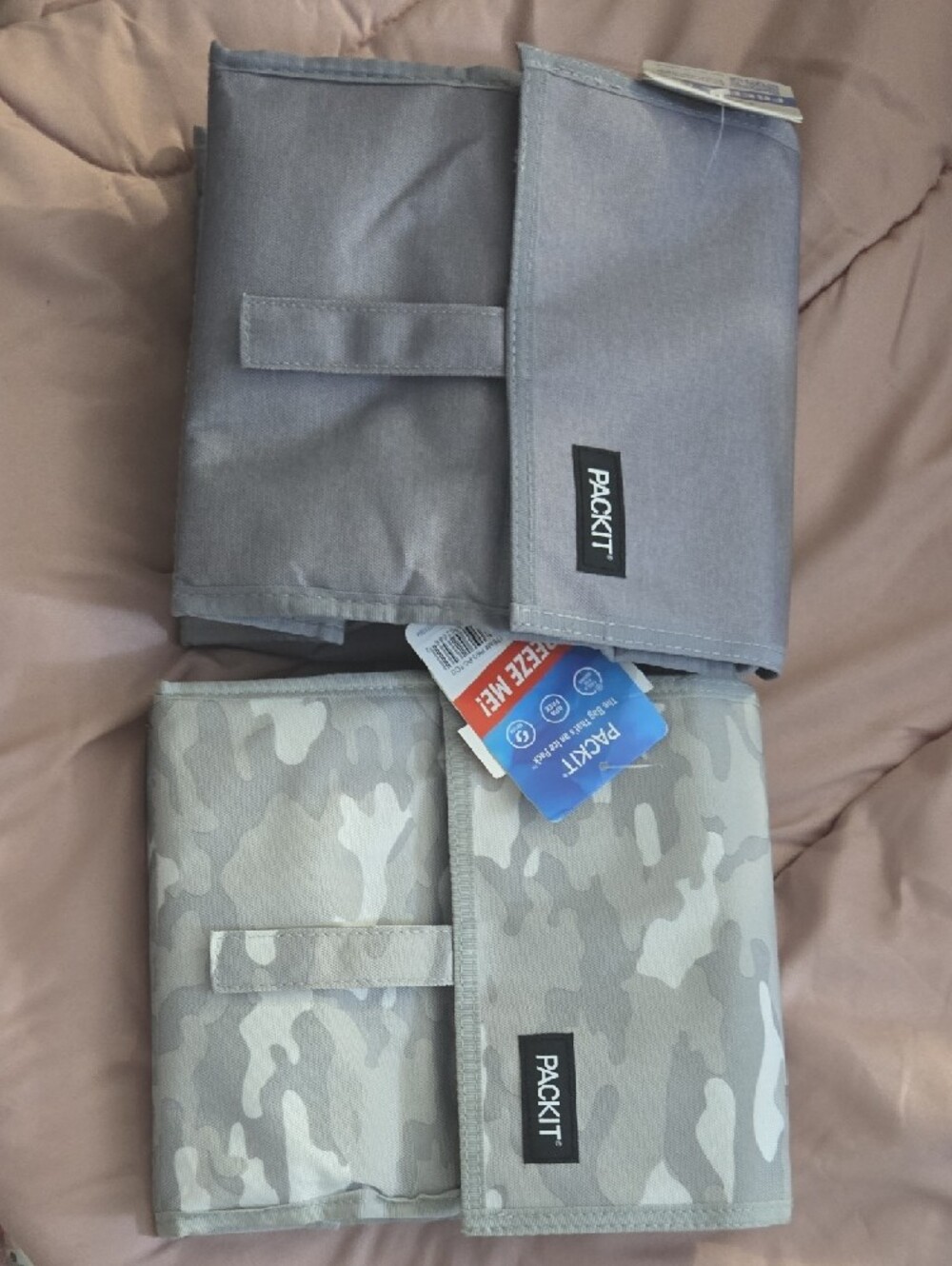 PackIt Gray &  Camo Freezable Lunch Bag Two